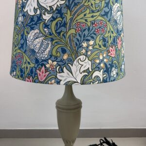 Lámpara botánica azul y verde