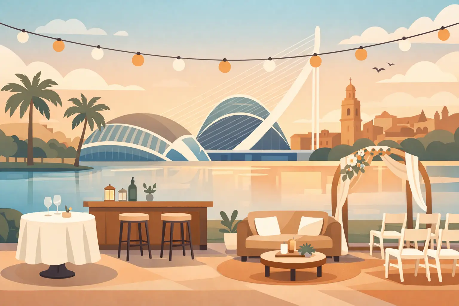 Alquiler de mobiliario para eventos en Valencia