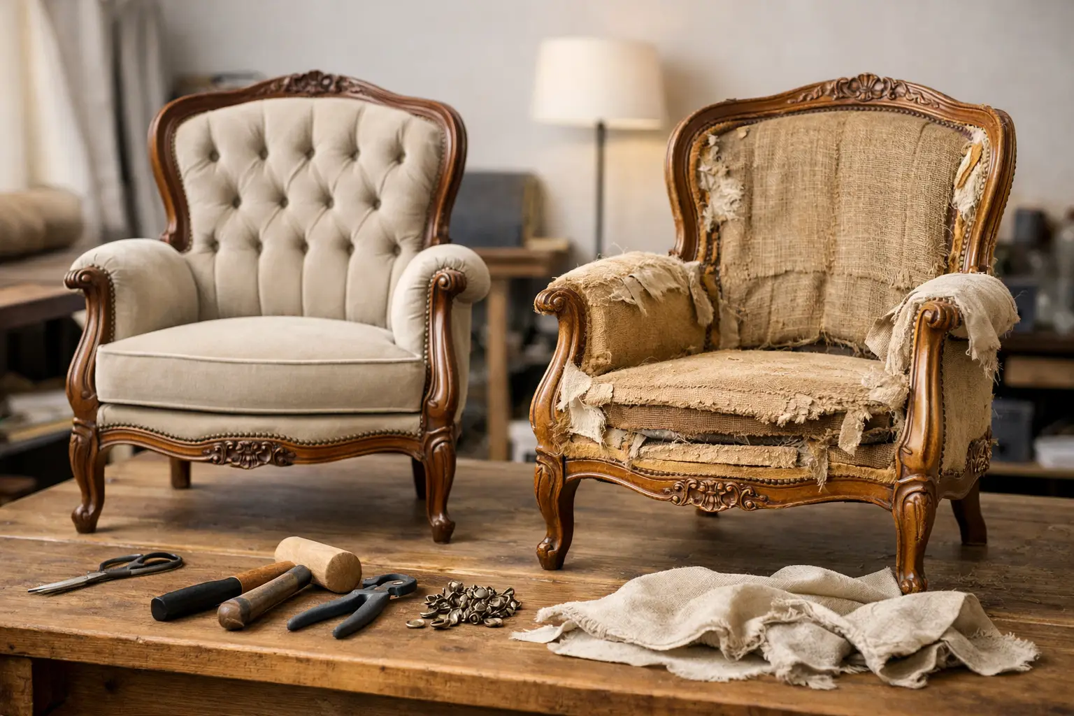 ¿Merece la pena retapizar sillones antiguos?