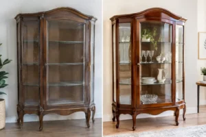 Restauración de vitrina para volver a verla brillar