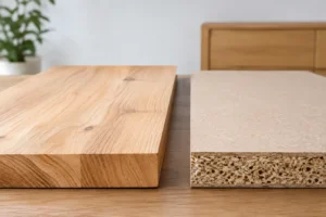 Madera maciza frente a aglomerado: qué elegir
